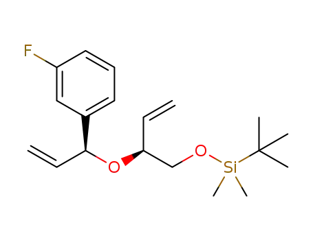 (2S,1'S)-tert-butyl(dimethyl)(2-(1'-(3''-fluorophenyl)allyloxy)-but-3-enyloxy)silane