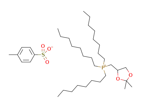 Molecular Structure of 1353746-17-4 (C<sub>7</sub>H<sub>7</sub>O<sub>3</sub>S<sup>(1-)</sup>*C<sub>30</sub>H<sub>62</sub>O<sub>2</sub>P<sup>(1+)</sup>)