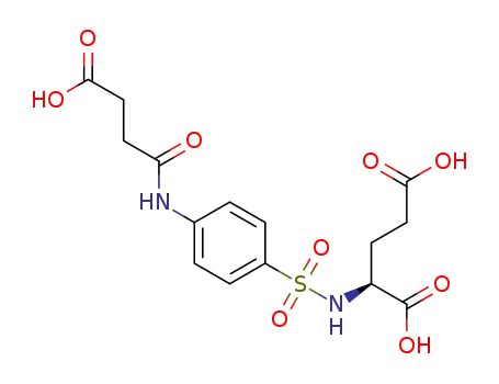 2-[4-(3-carboxypropionylamino)benzenesulphonylamino]pentanedioic acid