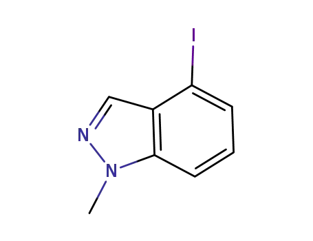 Molecular Structure of 935661-15-7 (1H-INDAZOLE, 4-IODO-1-METHYL-)