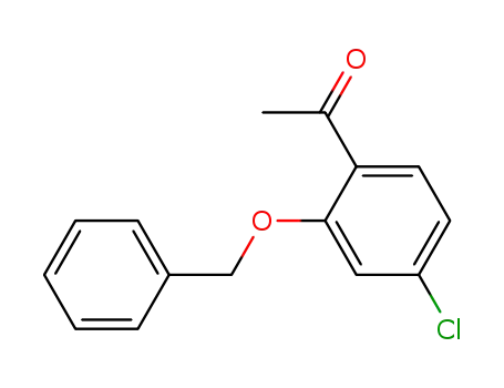 Molecular Structure of 76292-53-0 (Ethanone, 1-[4-chloro-2-(phenylmethoxy)phenyl]-)