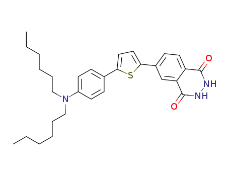6-(5-(4-(dihexylamino)phenyl)thiophen-2-yl)-2,3-dihydrophthalazine-1,4-dione
