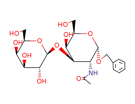 Molecular Structure of 3554-96-9 (BENZYL 2-ACETAMIDO-2-DEOXY-3-O-BETA-D-GALACTOPYRANOSYL-ALPHA-D-GALACTOPYRANOSIDE)