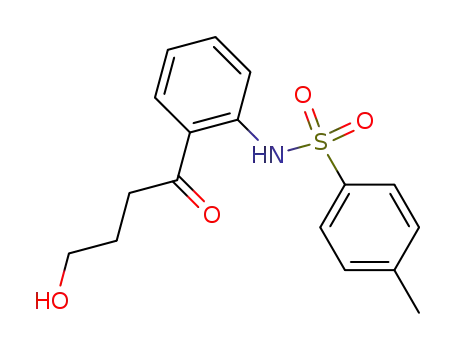Benzenesulfonamide, N-[2-(4-hydroxy-1-oxobutyl)phenyl]-4-methyl-