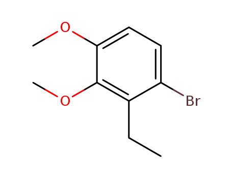 Molecular Structure of 1353851-85-0 (1-bromo-2-ethyl-3,4-dimethoxybenzene)