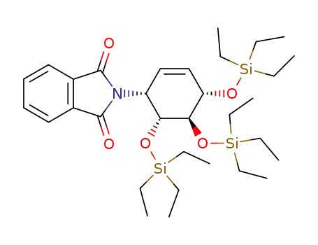 (+)-2-((1R,4S,5R,6R)-4,5,6-tris-{[triethylsilyl]oxy}cyclohex-2-en-1-yl)-1H-isoindole-1,3(2H)-dione