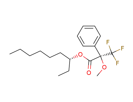 Molecular Structure of 139199-71-6 ((3S)-nonan-3-yl (2R)-3,3,3-trifluoro-2-methoxy-2-phenylpropanoate)