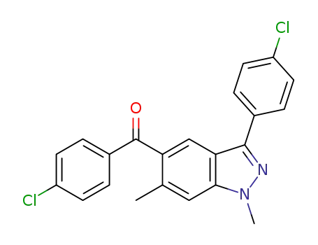 (4-chlorophenyl)[3-(4-chlorophenyl)-1,6-dimethyl-1H-indazol-5-yl]methanone