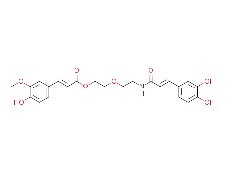 (E)-2-(2-((E)-3-(3,4-dihydroxyphenyl)acrylamido)ethoxy)ethyl 3-(4-hydroxy-3-methoxyphenyl) acrylate