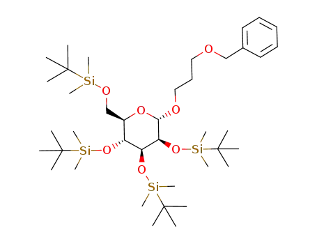 3-(benzyloxy)propyl 2,3,4,6-tetrakis-O-[tert-butyl(dimethyl)silyl]-α-D-mannopyranoside