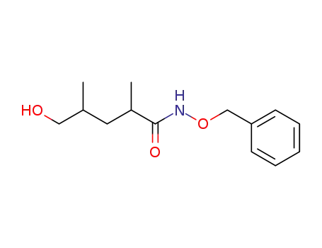 Molecular Structure of 1259430-48-2 ((2SR)-N-(benzyloxy)-5-hydroxy-2,4-dimethylpentanamide)