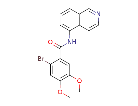 Molecular Structure of 917596-84-0 (Benzamide, 2-bromo-N-5-isoquinolinyl-4,5-dimethoxy-)