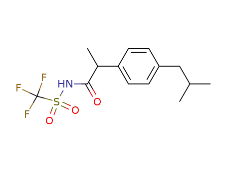 2-(4-isobutylphenyl)-N-[(trifluoromethyl)sulfonyl]propanamide