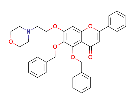 5,6-dibenzyloxy-7-(2-morpholin-4-yl-ethoxy)-flavone