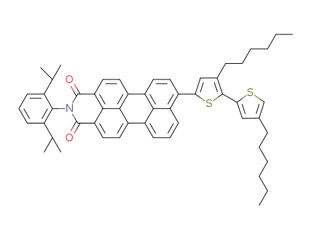 5-([N-(2,6-diisopropylphenyl)]-9-perylenyl-3,4-dicarboximide)-3,4'-dihexyl-2,2'-bithiophene