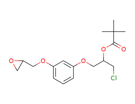 2,2-dimethyl-propionic acid 1-chloromethyl-2-(3-oxiranylmethoxy-phenoxy)-ethyl ester
