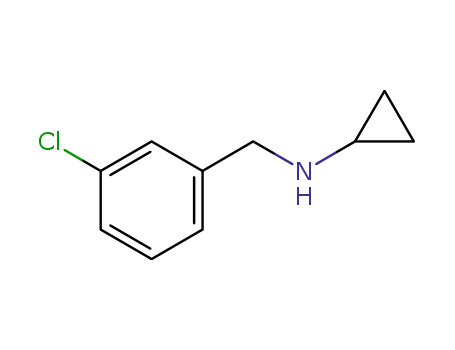 Molecular Structure of 51586-21-1 (N-(3-CHLOROBENZYL)-N-CYCLOPROPYLAMINE)