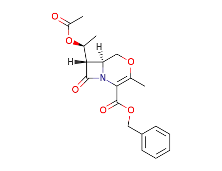4-Oxa-1-azabicyclo[4.2.0]oct-2-ene-2-carboxylic acid,
7-[(1S)-1-(acetyloxy)ethyl]-3-methyl-8-oxo-, phenylmethyl ester, (6S,7S)-