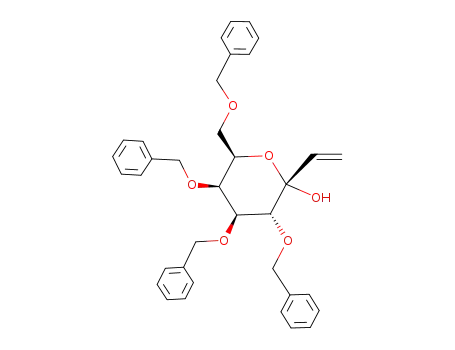 Molecular Structure of 352020-76-9 (2,3,4,6-tetra-O-benzyl-1-C-vinyl-α-D-galactopyranose)