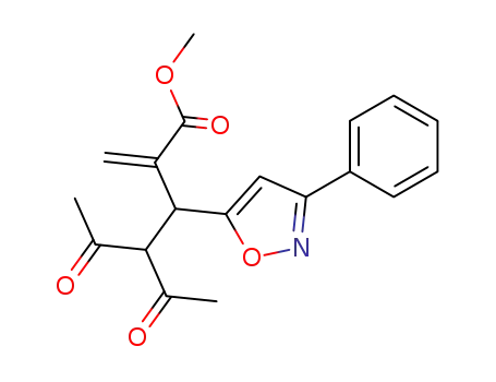 2-[2-acetyl-3-oxo-1-(3-phenylisoxazol-5-yl)butyl]acrylic acid methyl ester