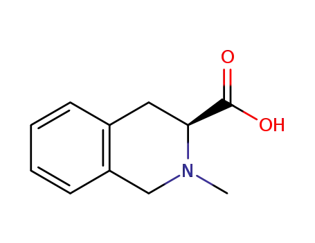 Molecular Structure of 936213-74-0 ((S)-2-METHYL-1,2,3,4-TETRAHYDROISOQUINOLINE-3-CARBOXYLIC ACID)