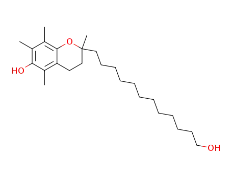 Molecular Structure of 824404-29-7 (2H-1-Benzopyran-2-dodecanol,
3,4-dihydro-6-hydroxy-2,5,7,8-tetramethyl-)