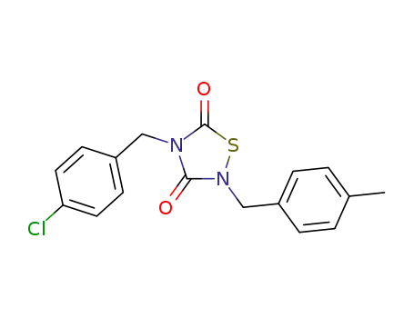 2-(4-methylbenzyl)-4-(4-chlorobenzyl)-1,2,4-thiadiazolidine-3,5-dione