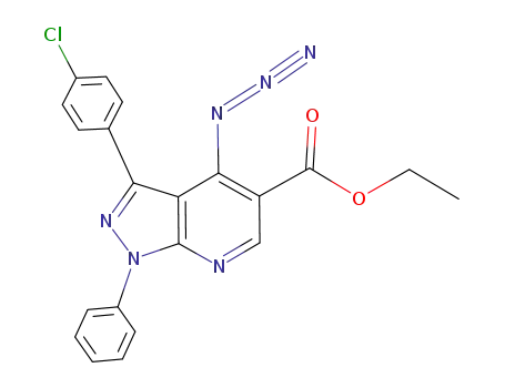 ethyl 2-azido-3-(4-chlorophenyl)-1-phenyl-1H-pyrazolo[3,4-b]pyridine-5-carboxylate