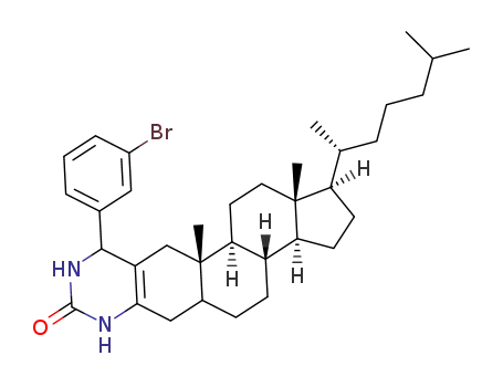 4'-(3-bromophenyl)-3',4'-dihydropyrimidino[6',5':2,3]cholestan-2'(1'H)-one