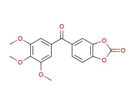 Molecular Structure of 1344112-16-8 (5-(3,4,5-trimethoxybenzoyl)-1,3-benzodioxol-2-one)