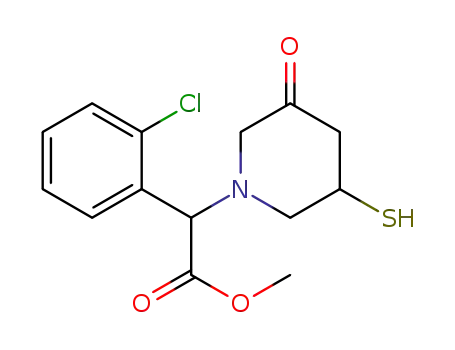 (2-chlorophenyl)-(3-mercapto-5-oxopiperidin-1-yl)acetic acid methyl ester