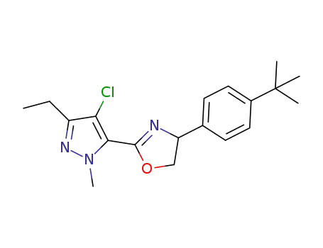 4-(4-(tert-butyl)phenyl)-2-(4-chloro-3-ethyl-1-methyl-1H-pyrazol-5-yl)-4,5-dihydrooxazole