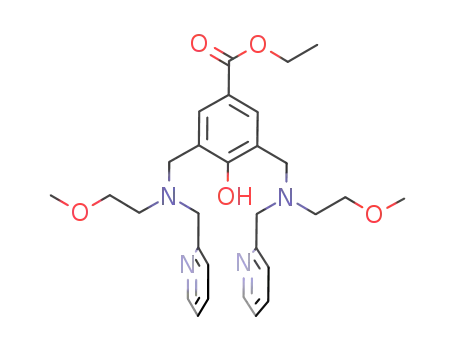 ethyl 4-hydroxy-3,5-bis(((2-methoxyethyl)-(pyridin-2-ylmethyl)amino)methyl)benzoate
