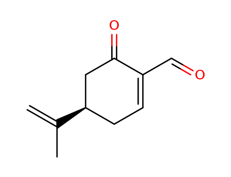 1-Cyclohexene-1-carboxaldehyde, 4-(1-methylethenyl)-6-oxo-, (4R)-