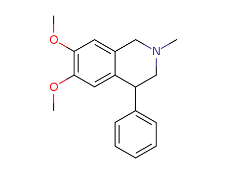 Molecular Structure of 128942-65-4 (6,7-DIMETHOXY-2-METHYL-4-PHENYL-1,2,3,4-TETRAHYDRO-ISOQUINOLINE)