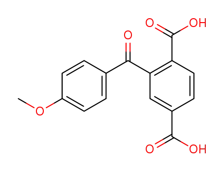 Molecular Structure of 618120-26-6 (1,4-Benzenedicarboxylic acid, 2-(4-methoxybenzoyl)-)