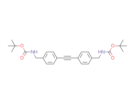 ditert-butyl ((ethyne-1,2-diylbis(4,1-phenylene))bis(methylene))dicarbamate