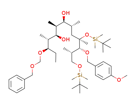 (2S,3R,4R,6R,7S,8S,9R,10R,11R)-11-[(benzyloxy)methoxy]-1,4-bis[(tert-butyldimethylsilyl)oxy]-3-[(4-methoxybenzyl)oxy]-2,4,6,8,10-pentamethyltridecane-7,9-diol