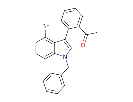 1-(2-(1-benzyl-4-bromoindol-3-yl)phenyl)ethanone
