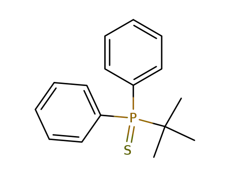 Molecular Structure of 66295-77-0 (Phosphine sulfide, (1,1-dimethylethyl)diphenyl-)