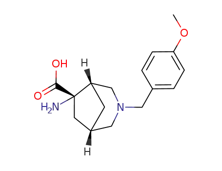 3-Azabicyclo[3.2.1]octane-6-carboxylic acid,
6-amino-3-[(4-methoxyphenyl)methyl]-, (1S,5S,6S)-