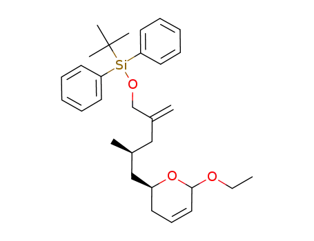 <i>tert</i>-butyl-{2-[3-(6-ethoxy-3,6-dihydro-2<i>H</i>-pyran-2-yl)-2-methyl-propyl]-allyloxy}-diphenyl-silane