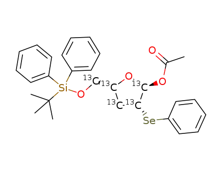Molecular Structure of 1303556-41-3 (C<sub>24</sub><sup>(13)</sup>C<sub>5</sub>H<sub>34</sub>O<sub>4</sub>SeSi)