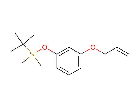 Molecular Structure of 132802-62-1 (Silane, (1,1-dimethylethyl)dimethyl[3-(2-propenyloxy)phenoxy]-)