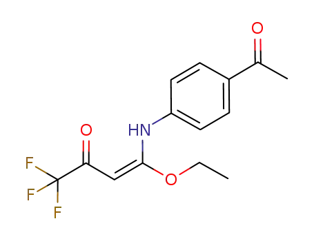 3-Buten-2-one, 4-[(4-acetylphenyl)amino]-4-ethoxy-1,1,1-trifluoro-, (3E)-