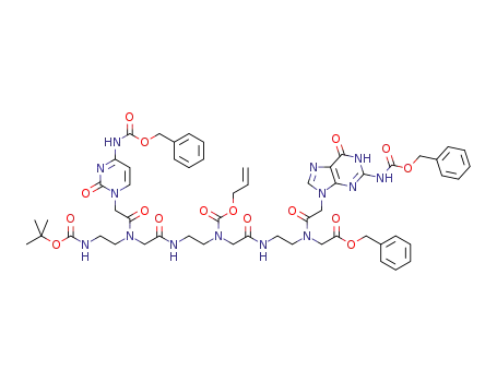 Boc-Aeg(C[z])-Aeg(Alloc)-Aeg(G[z])-OBn