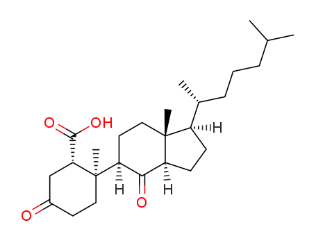 (1S,2R)-2-methyl-2-[(1R,3aR,5R,7aR)-7a-methyl-1-[(R)-6-methylheptan-2-yl]-4-oxooctahydro-1H-inden-5-yl]-5-oxocyclohexanecarboxylic acid