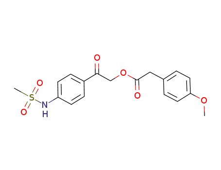 Molecular Structure of 919122-35-3 (4-methylsulfonamidophenacyl 4-methoxyphenylacetate)