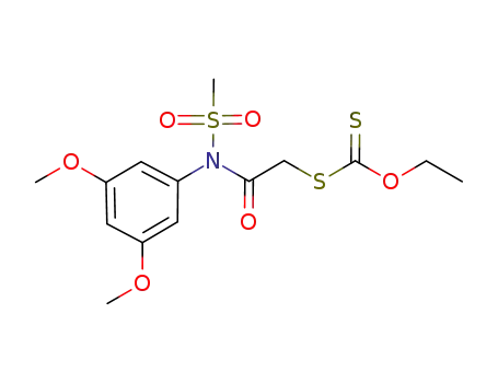 dithiocarbonic acid S-{2-[methanesulfonyl(3,5-dimethoxyphenyl)amino]-2-oxo-ethyl} ester O-ethyl ester