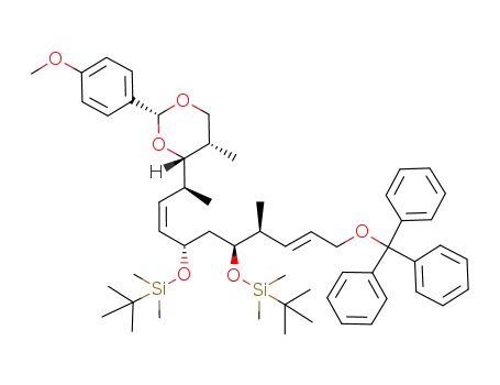 4(S)-[4(S),6(S)-bis(tert-butyldimethylsilanyloxy)-1(S),7(S)-dimethyl-10-trityloxydeca-2,8-dienyl]-2(R)-(4-methoxyphenyl)-5(S)-methyl[1,3]dioxane